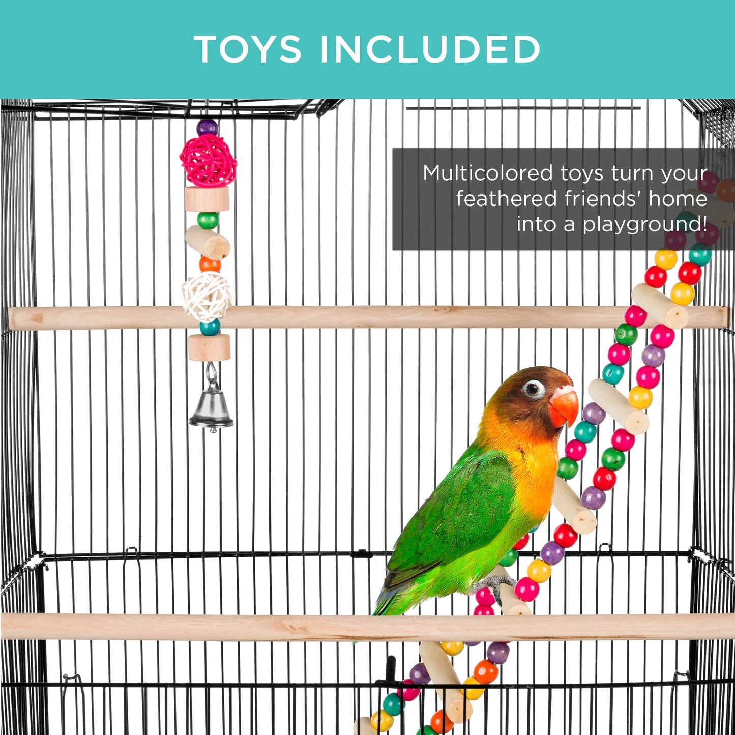 36In Indoor/Outdoor Iron Bird Cage for Parro