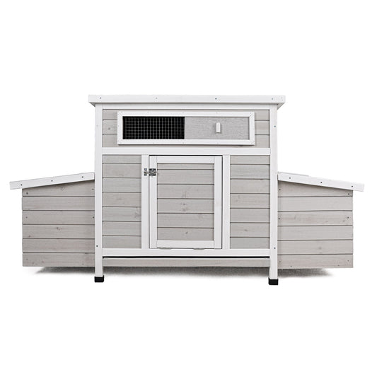 Large Chicken Coop Outdoor Hen House & Dual Nesting Boxes