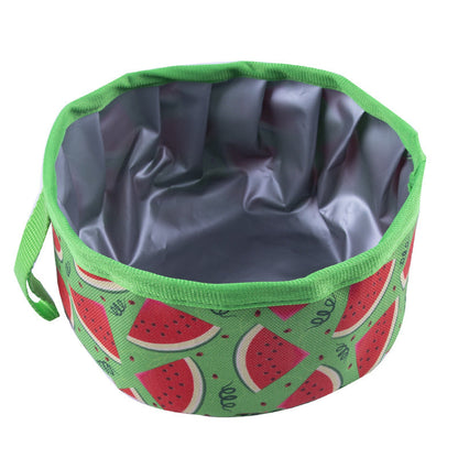Oxford Cloth Outdoor Portable Folding Food Basin