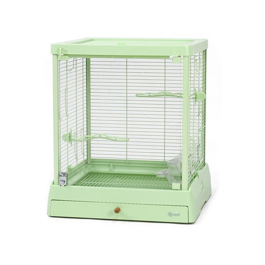 Dayang Glass Bird Cage Green Spacious Living Habitat 50x49x57 cm