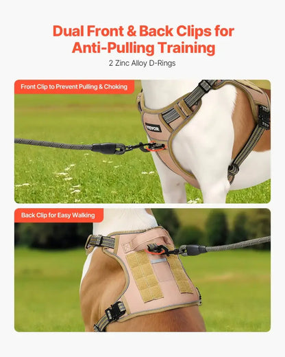 Tactical no Pull Heavy Duty Adjustable Dog Harness Vest