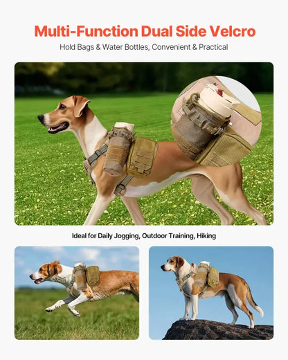 Tactical no Pull Heavy Duty Adjustable Dog Harness Vest