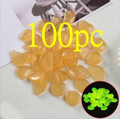 Luminous Stones Fluorescent Aquarium Pebbles Fish Tank Garden Luminous Stones