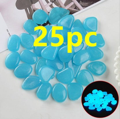 Luminous Stones Fluorescent Aquarium Pebbles Fish Tank Garden Luminous Stones