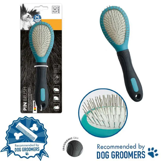 M-Pets Pin Brush Grooming Tool for Dogs 6.5x21.5cm