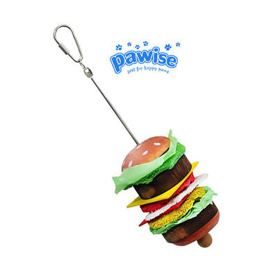 Pawise Hamburger Bird & Small Pet Hanging Chew Toy 25 cm